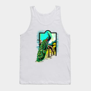 An adorable peacock Tank Top